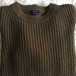 Theory Olive Green Sweater